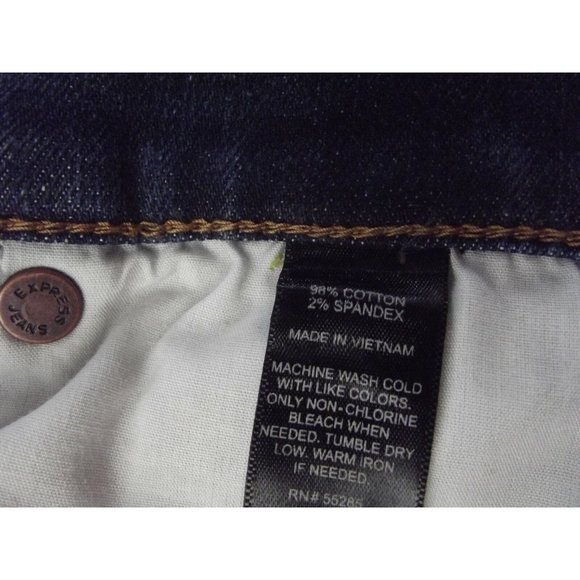 Express Size 0 x 26" High Waist Cropped Distressed Jeans - Picture 7 of 8